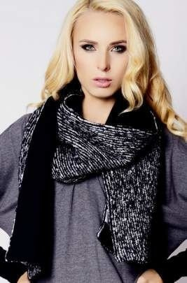 wełniany szalik - PATRIZIA