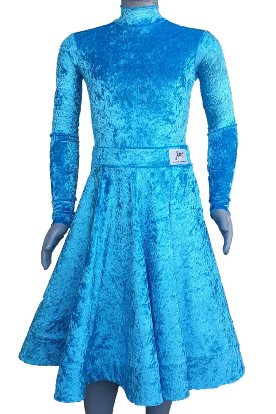 Sukienka turniejowa do tańca, pierwszy krok dla dziewczynki, turkusowa, strój do tańca Alice.