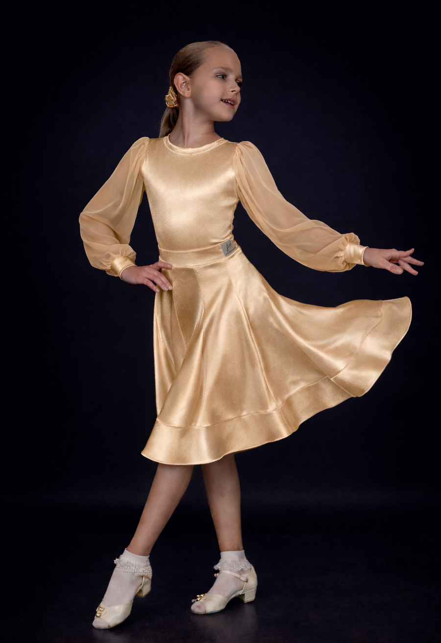 Juvenile Dress: body and skirt - turquoise